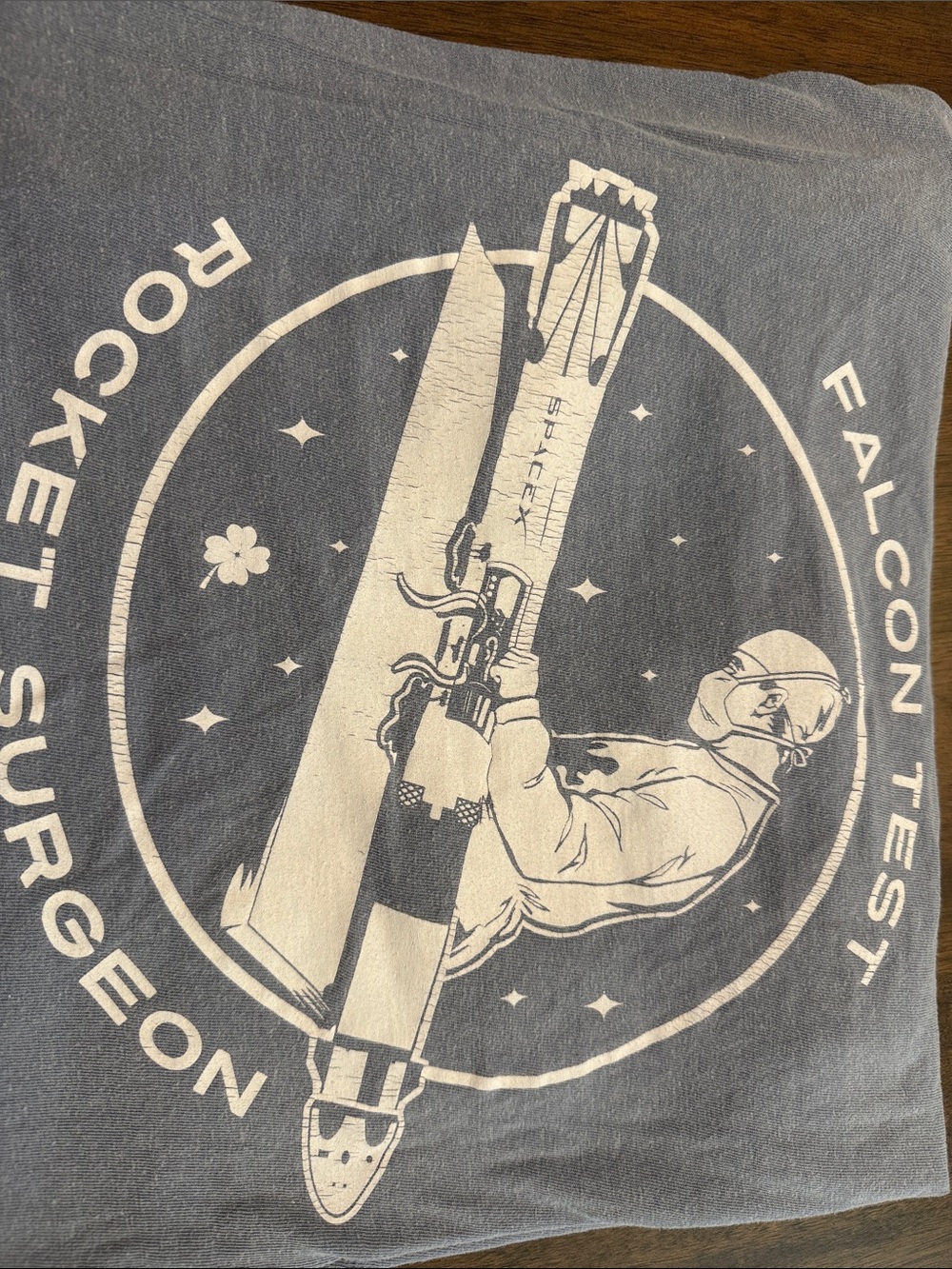 Falcon Test Rocket Surgeon Graphic Tee - Slate Blue
